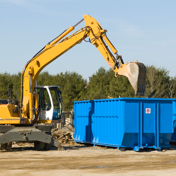 are there any restrictions on where a residential dumpster can be placed in Rockhouse KY